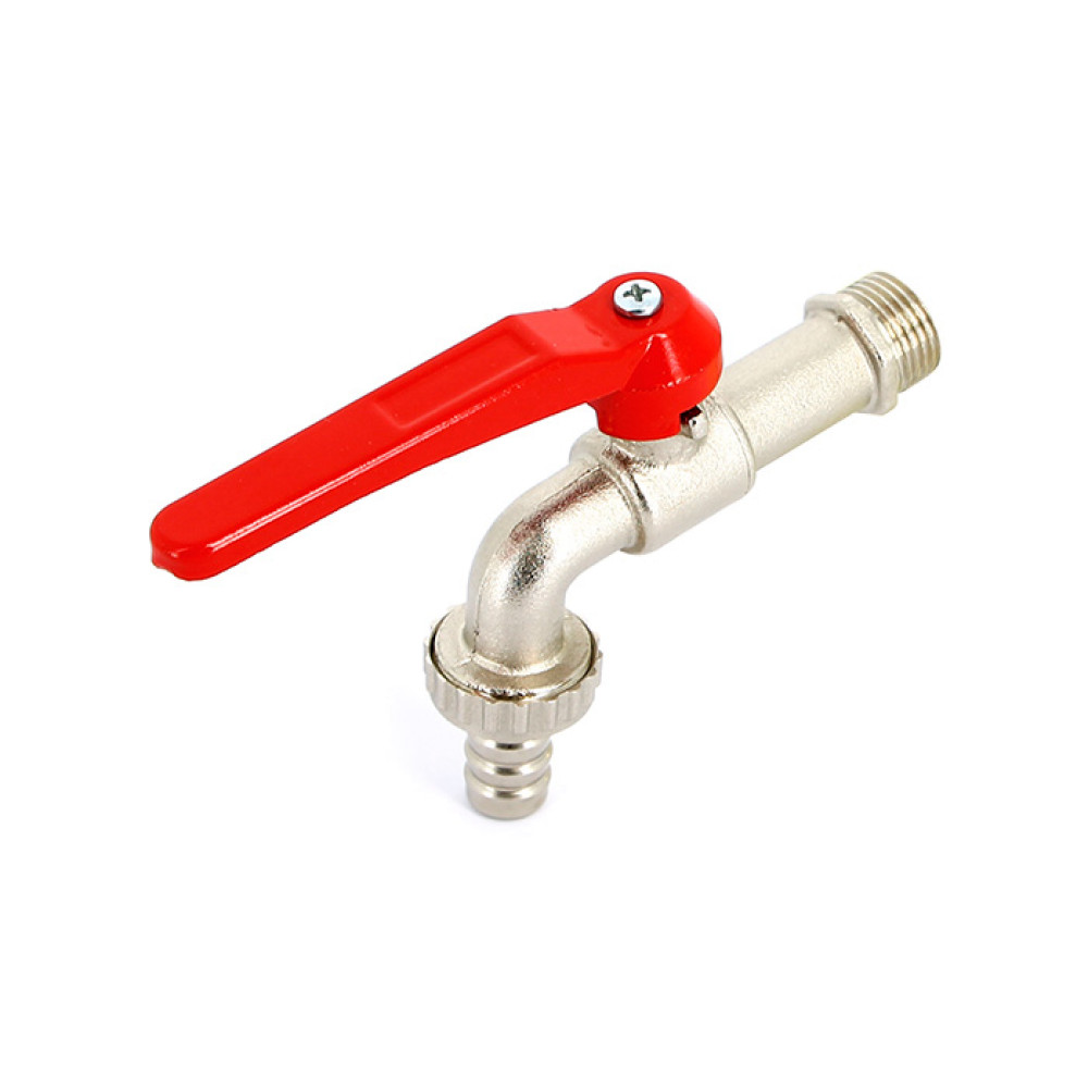 Кран шаровой 1/2″ со штуцером садовый рычаг Uni-Fitt 106L2000