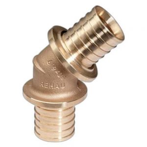 Угольник 40 Rehau MX 11080551001 DZR-латунь