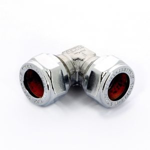 Соединение угловое 12×12 Tiemme 1130007 обжим хромированная латунь