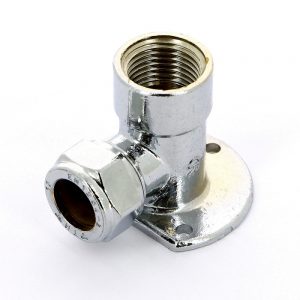 Водорозетка 15х1/2″ В Tiemme 1130074 обжим — резьба хромированная латунь