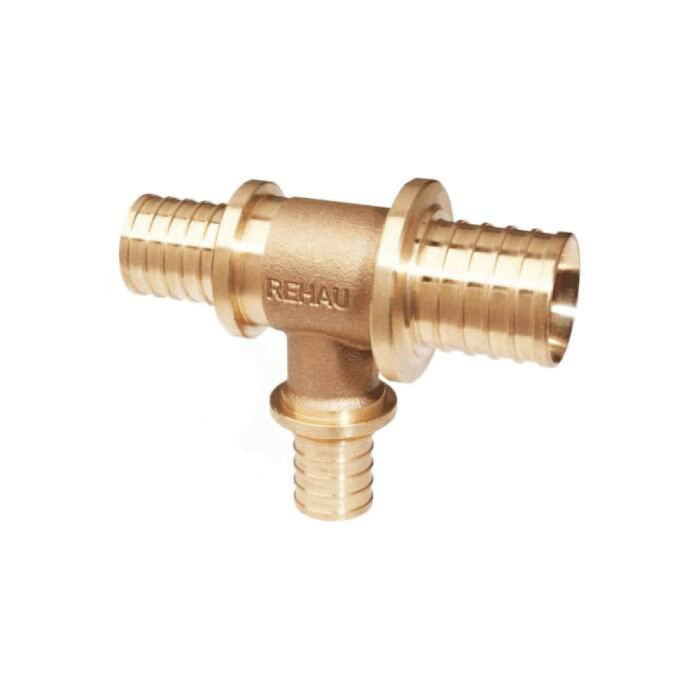 Тройник переходной 50-32-50 Rehau MX 11371951001 DZR-латунь