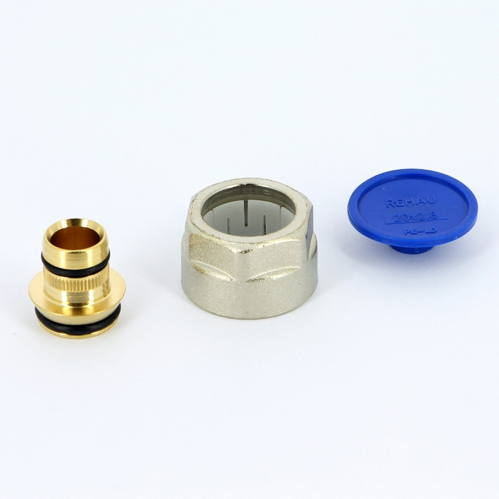 Резьбозажимное соединение 20×3/4″ Rehau Rautitan flex 12663621003 латунь