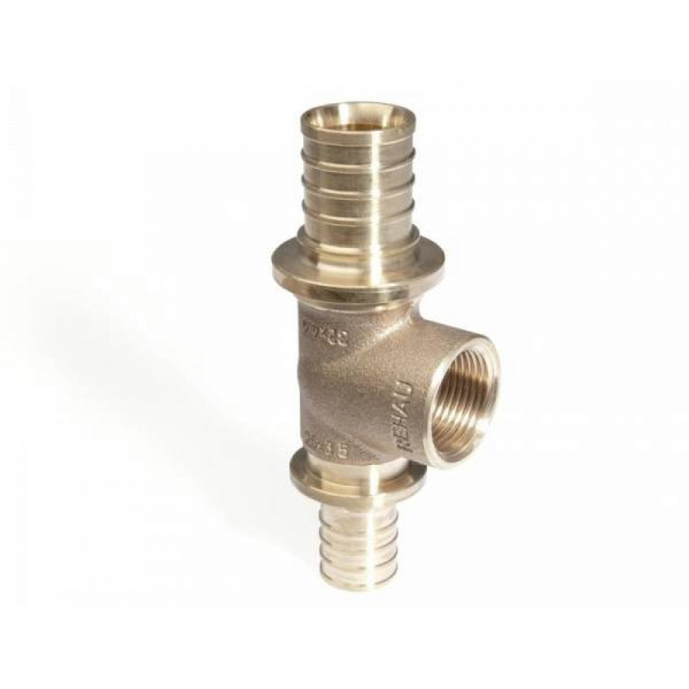 Тройник 25×3/4″ Rehau RX+ 14562961001 бронза