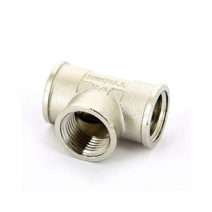 Tiemme Тройник ВВ никелированный 1х3/4х1 | 1500224 Tiemme 1500224 резьба никелированная латунь