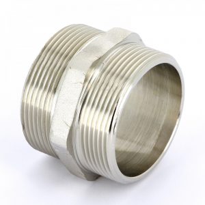 Ниппель HH 3/8×3/8 Tiemme 1500432 резьба никелированная латунь