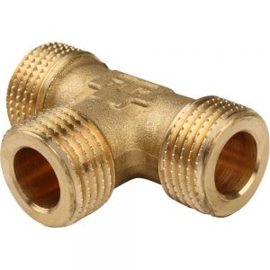 Тройник HH 3/8 Tiemme 1500561 резьба латунь