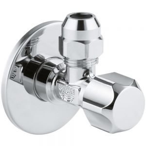 Угловой вентиль для смесителя 1/2″ GROHE 2201800M, хром