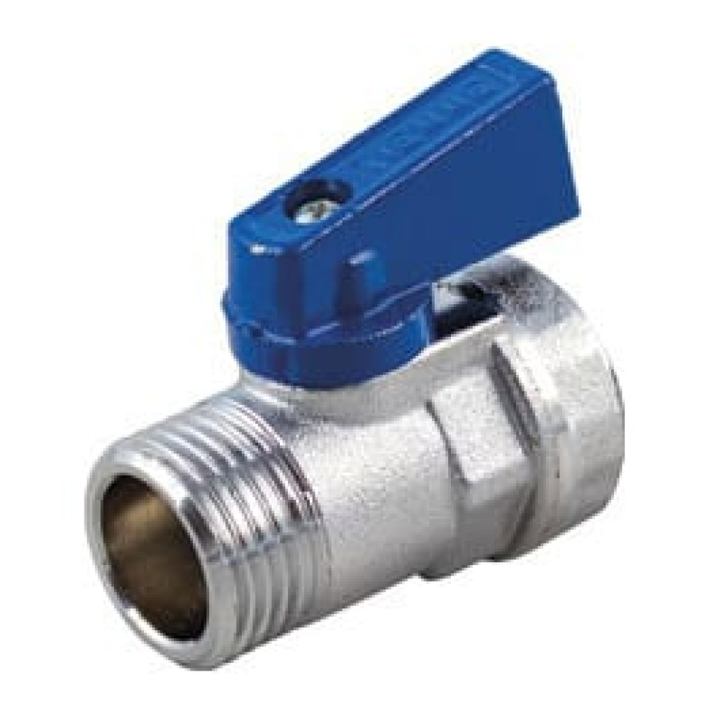 Кран мини НВ 1/2′ флажок синий SMALL Tiemme 2940005