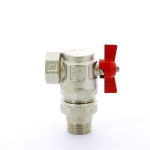 Кран шаровой угловой американка 1″ резьба ВН Itap 298 1″ Ideal бабочка