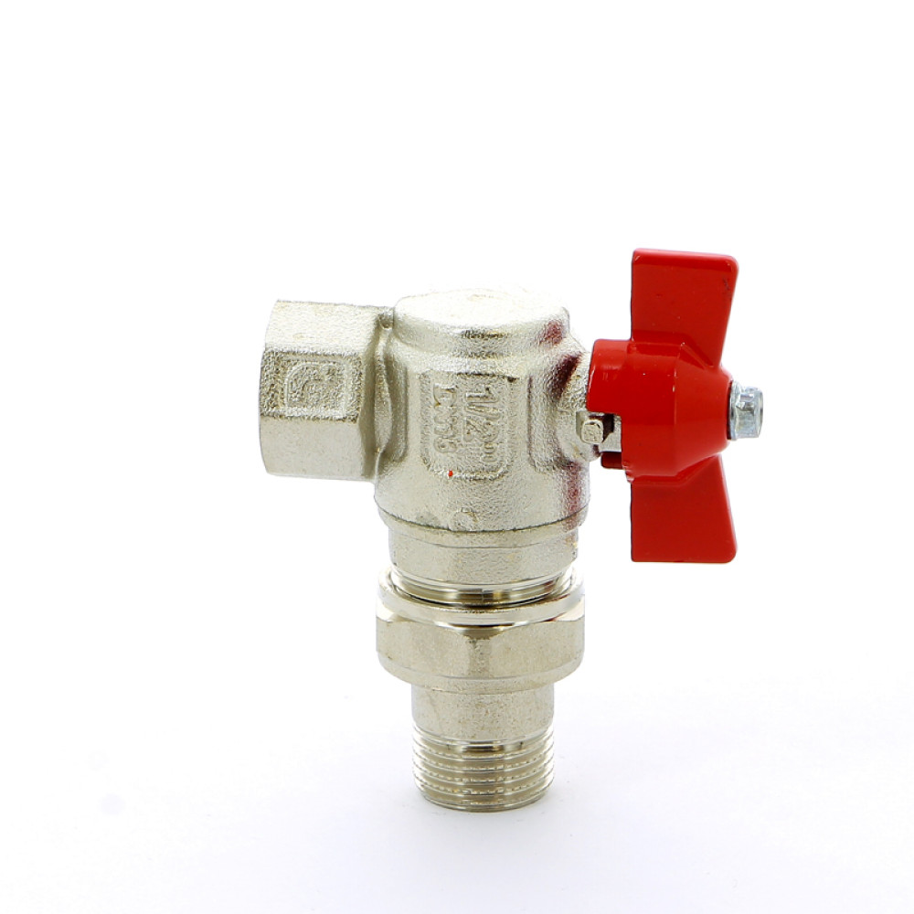 Кран шаровой угловой американка 1/2″ резьба ВН Itap 298 1/2″ Ideal бабочка