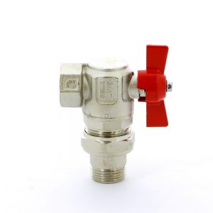 Кран шаровой угловой американка 3/4″ резьба ВН Itap 298 3/4″ Ideal бабочка