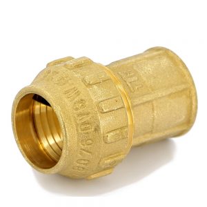 Муфта с внутренней резьбой 20х1/2 для ПНД Tiemme 3400016 обжим — резьба латунь