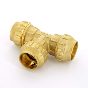 Тройник 50 Tiemme 3400055 обжим латунь