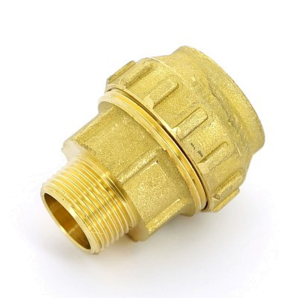 Муфта с наружной резьбой 32х3/4 для ПНД Tiemme 3400065 обжим — резьба латунь