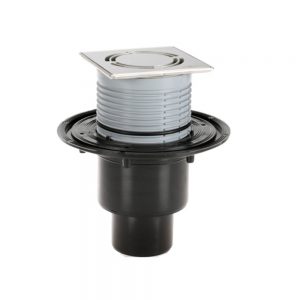 HL310N-3127 Трап душевой HL DN50/75/110 вертикальный с запахозапирающим устройством, 121х121мм Клик-клак /115х115мм