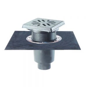 HL616.1H/1 трап уличный для стилобатов и гаражей DN 110 решетка 226х226мм