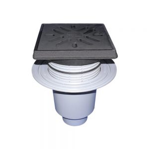 HL616.1/5 трап уличный для стилобатов и гаражей DN 160 решетка 226х226мм