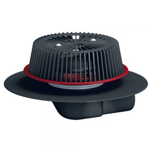 HL64FPowerSafe кровельная воронка с отсекателем воздуха и ПП корпусом DN75