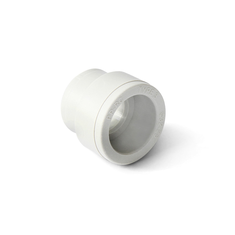 Муфта переходная ВВ PPR 50-63 Pro Aqua PA126 | PA12618016 полипропилен белый