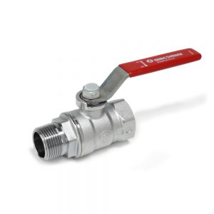 Кран шаровой 1/2″ Giacomini R254 R254LX003 ручка-рычаг наружная и внутренняя резьба