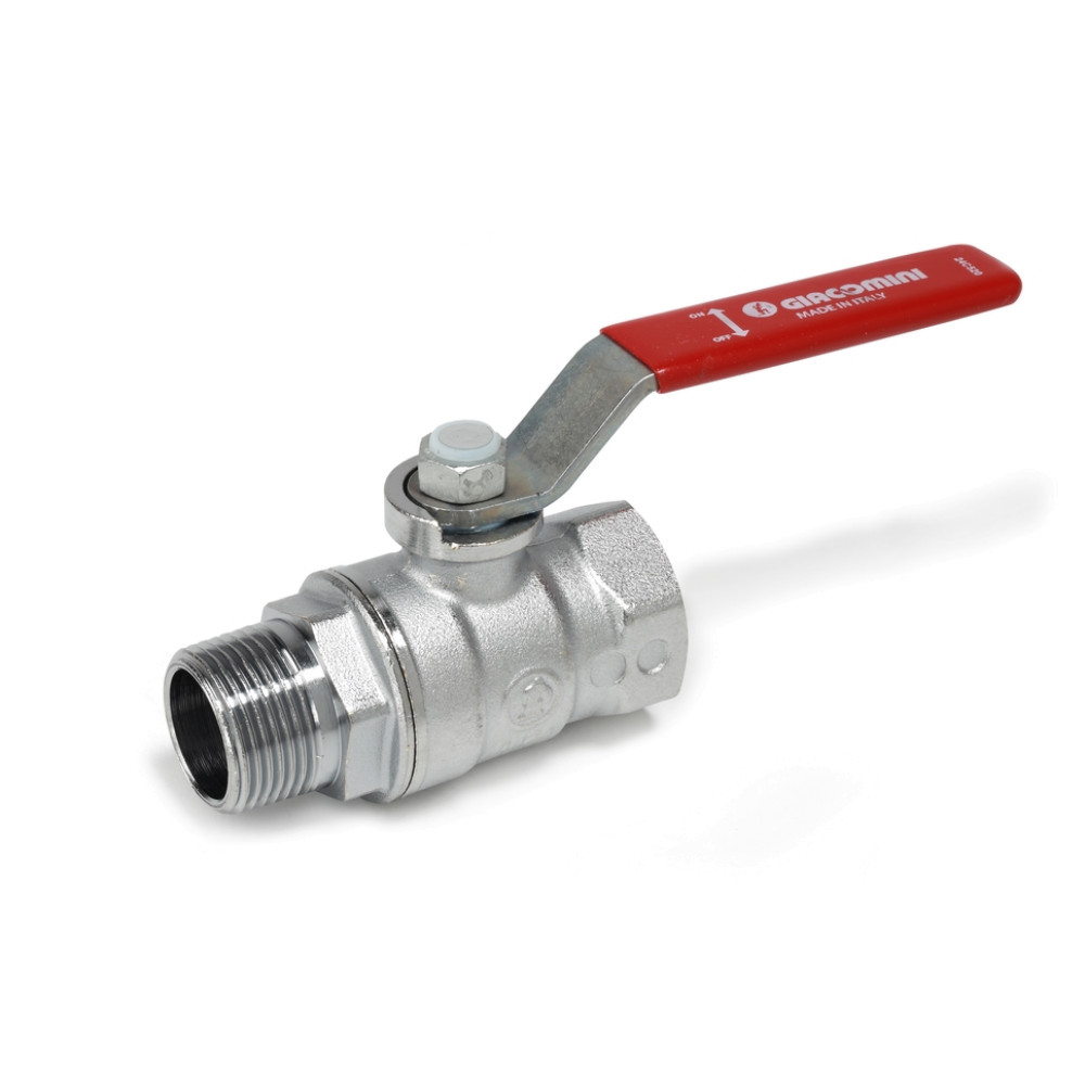 Кран шаровой 2″ Giacomini R254 R254LX008 ручка-рычаг наружная и внутренняя резьба