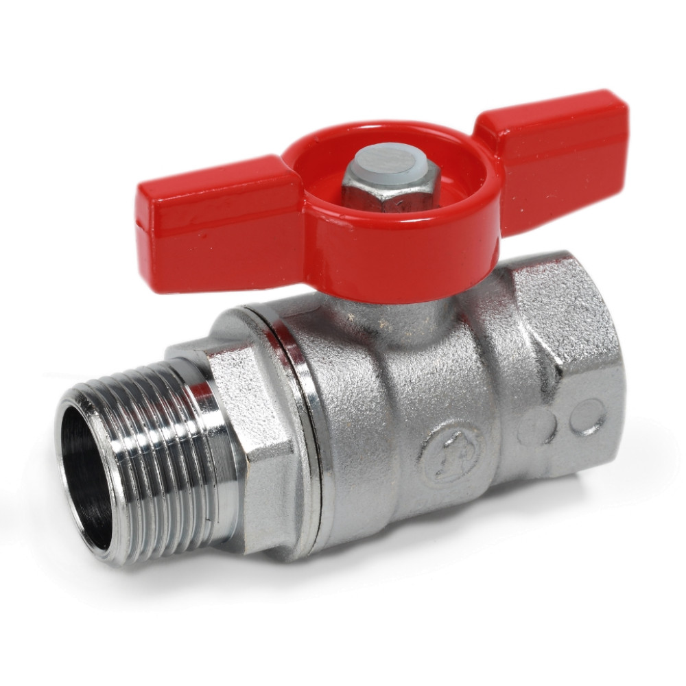Кран шаровой 3/4″ Giacomini R254D R254X003 бабочка наружная и внутренняя резьба