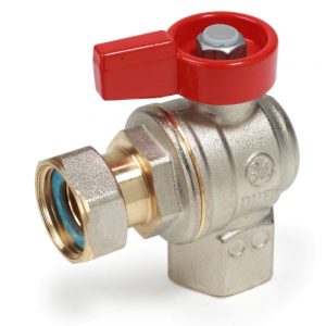Кран шаровой со сгоном 3/4″ Giacomini R781P-1 R781PX014 ручка-флажок с накидной гайкой