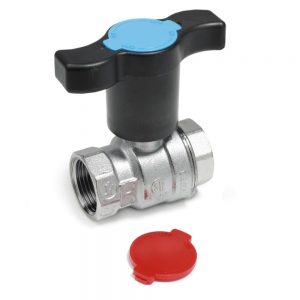 Кран шаровой 3/4″ Giacomini R851TH R851TX004 удлиненная пластиковая ручка для труб с термоизоляцией, внутренняя резьба