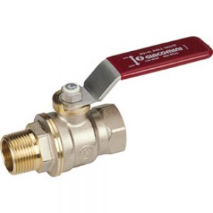 Кран шаровой 1″ Giacomini DADO R914L R914LX025 ручка-рычаг наружная и внутренняя резьба