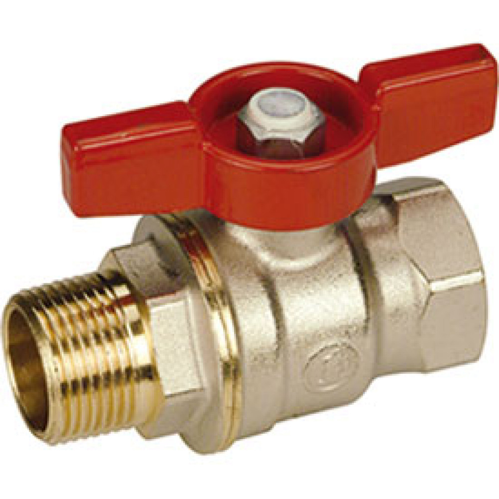 Кран шаровой 1 1/4″ Giacomini DADO R914 R914X026 бабочка наружная и внутренняя резьба