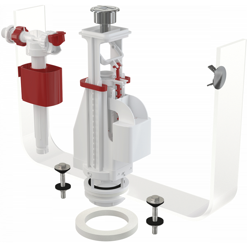 Комплект арматуры для бачка унитаза Alcaplast SA08A 1/2″ CHROM