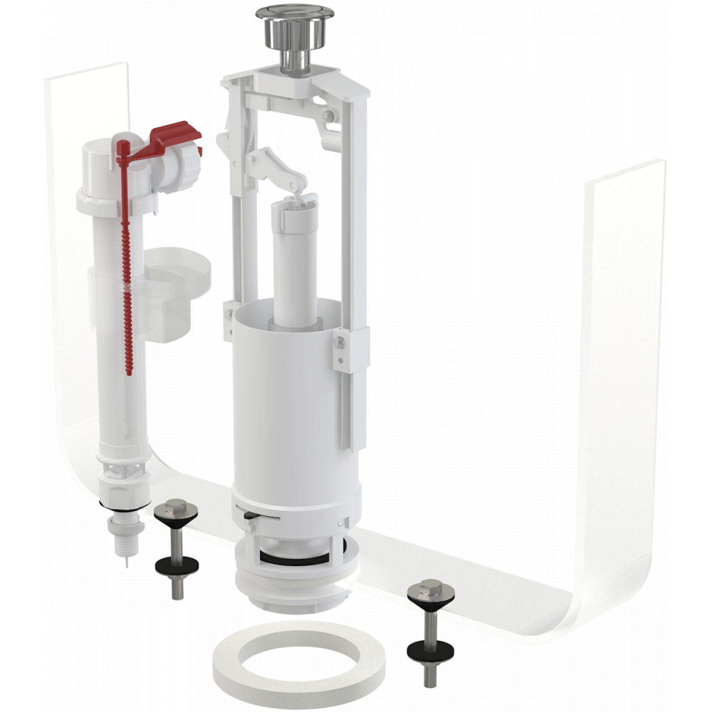 Комплект арматуры для бачка унитаза Alcaplast SA2000S 3/8″ CHROM